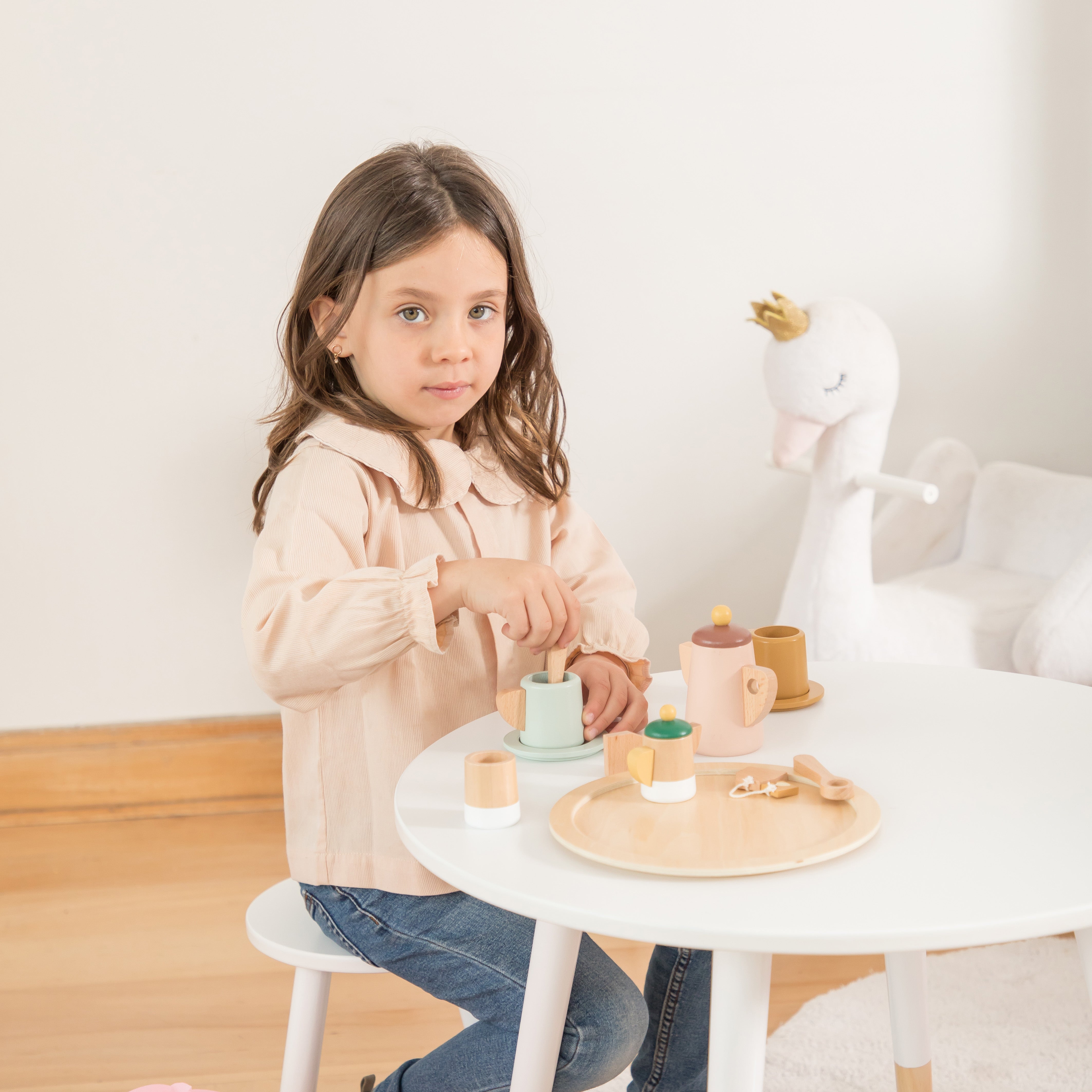 Juego de Té Infantil Didáctico de Madera modelo Magnolia | Roots Toys