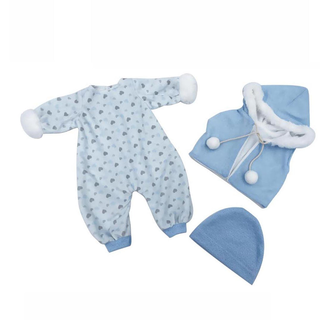 ROPA MUÑECO BEBÉ REBORN CELESTE