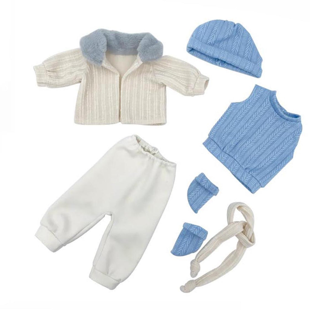 ROPA MUÑECO BEBÉ REBORN TRAJE AZUL
