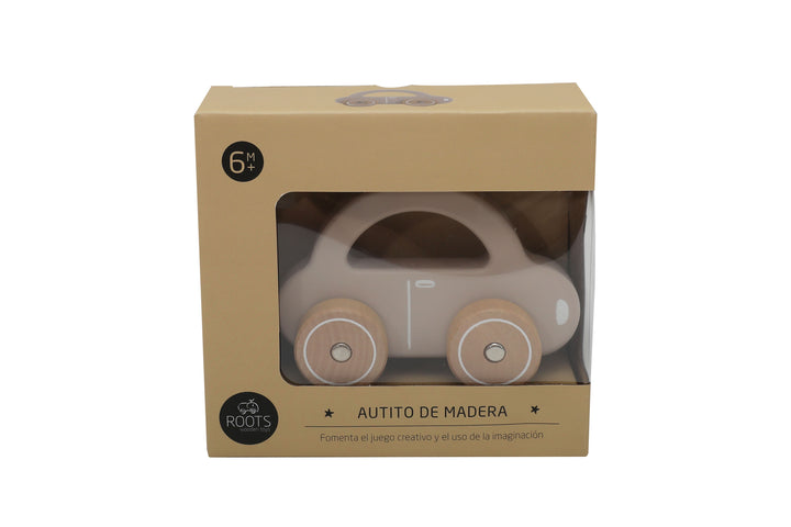 AUTITO DE MADERA CAFÉ