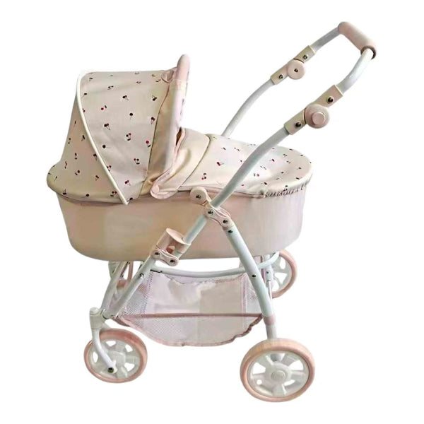 Detalle del coche de muñecas travel system, juguete de rol infantil