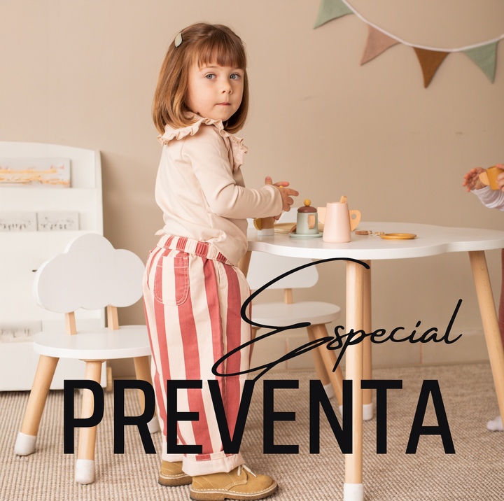 PREVENTA MESA & SILLAS NUBE Y CONEJO