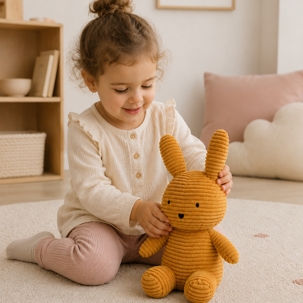 PELUCHE CONEJO CORDUROY MOSTAZA