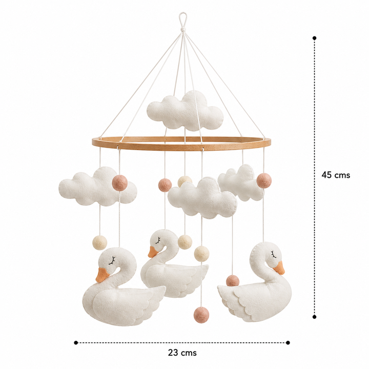 MOVIL BEBE CISNES