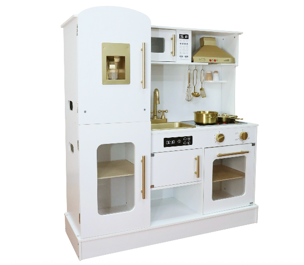 Mueble Cocina de juguete estilo montessori color blanco