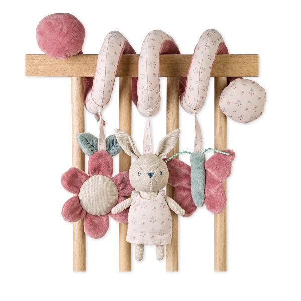 Espiral con sonajeros Cotton Bunnies Blossom Pink