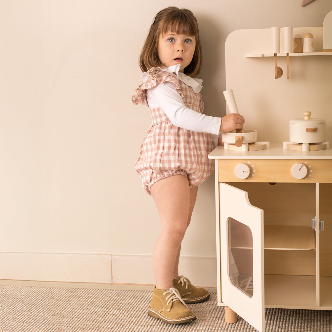 Accesorios de la cocina de juguete arena de madera para niños