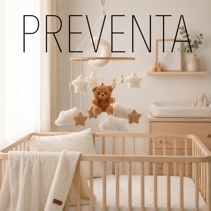 PREVENTA MOVIL DE MADERA OSITO PELUCHE