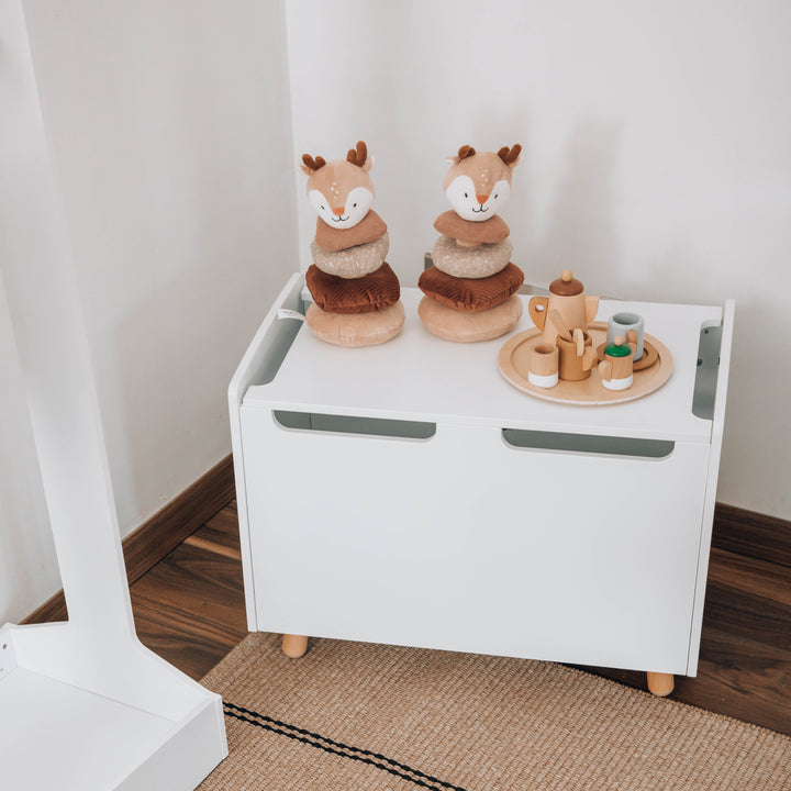 BAÚL DE MADERA BLANCO