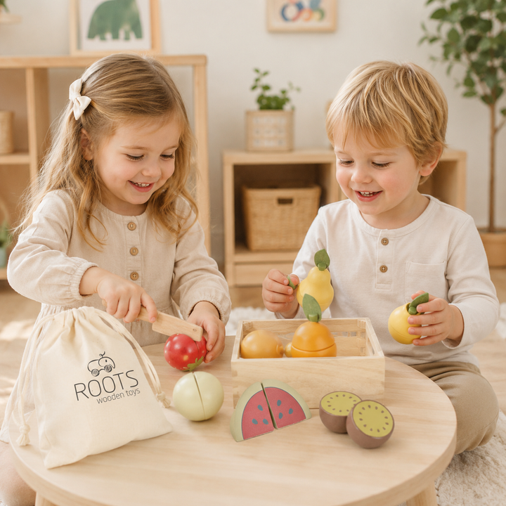 SET DE FRUTAS DE MADERA