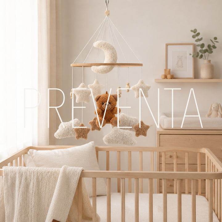 PREVENTA MOVIL DE MADERA OSITO PELUCHE