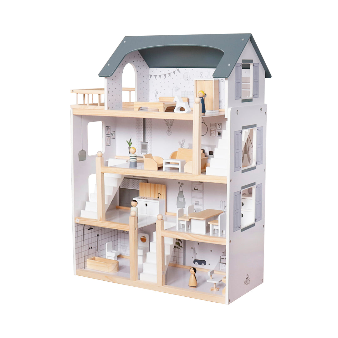 CASITA DE MUNECAS DE MADERA ROOTS TOYS CL Roots Toys