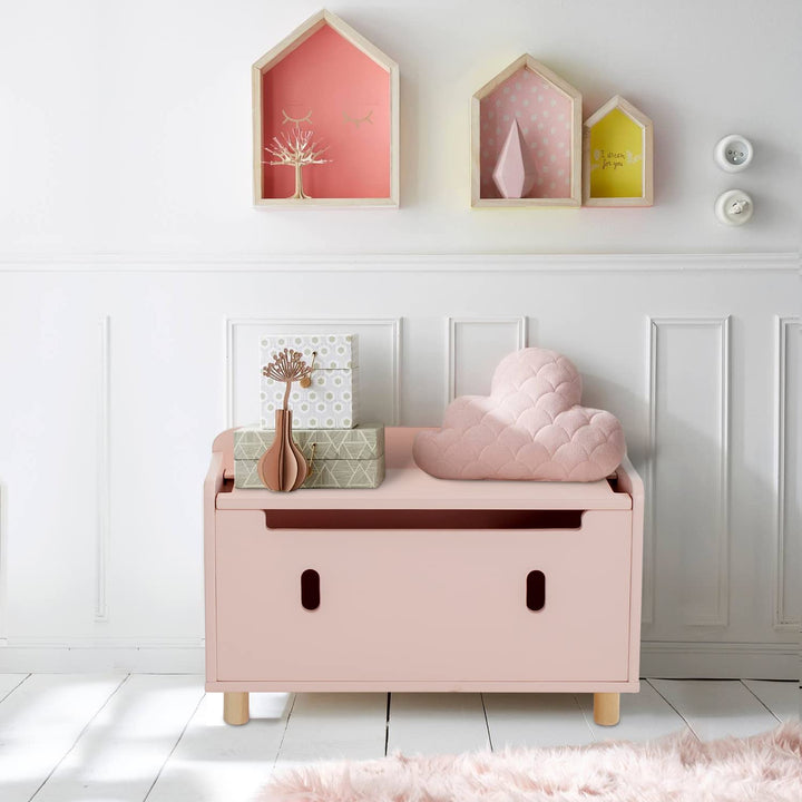 BAÚL DE MADERA ROSA