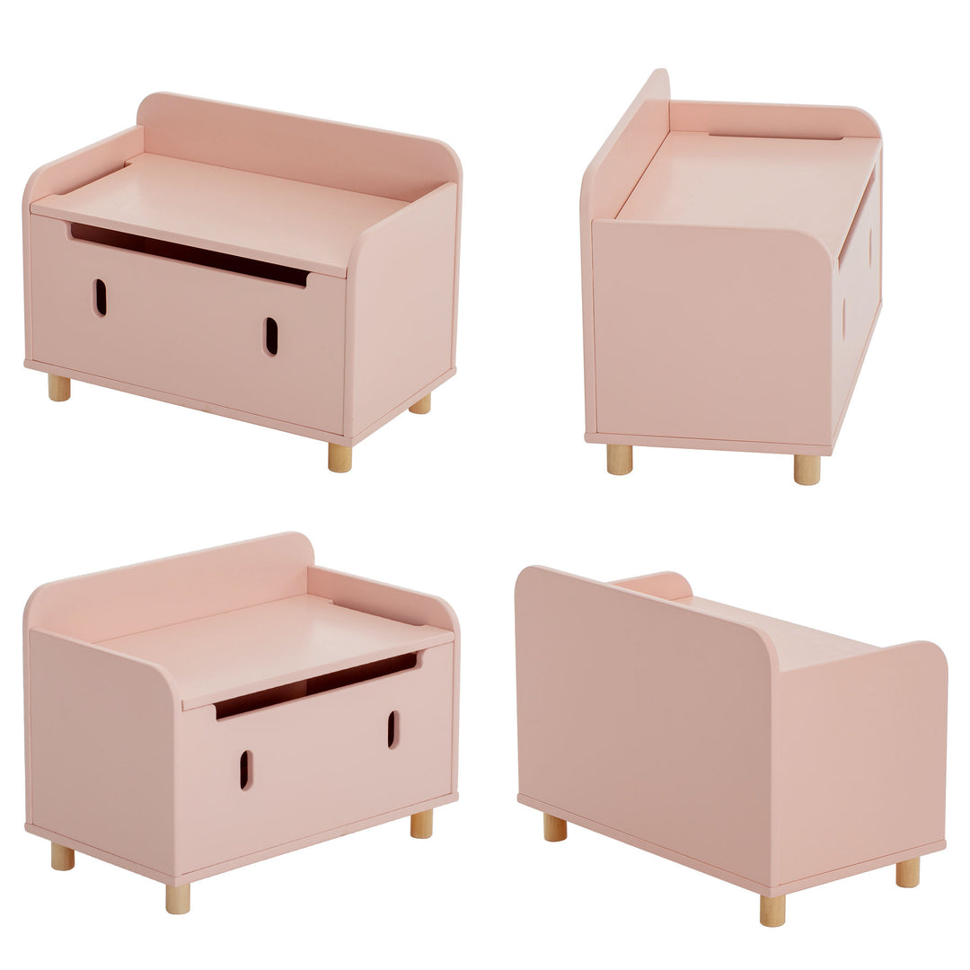 BAÚL DE MADERA ROSA