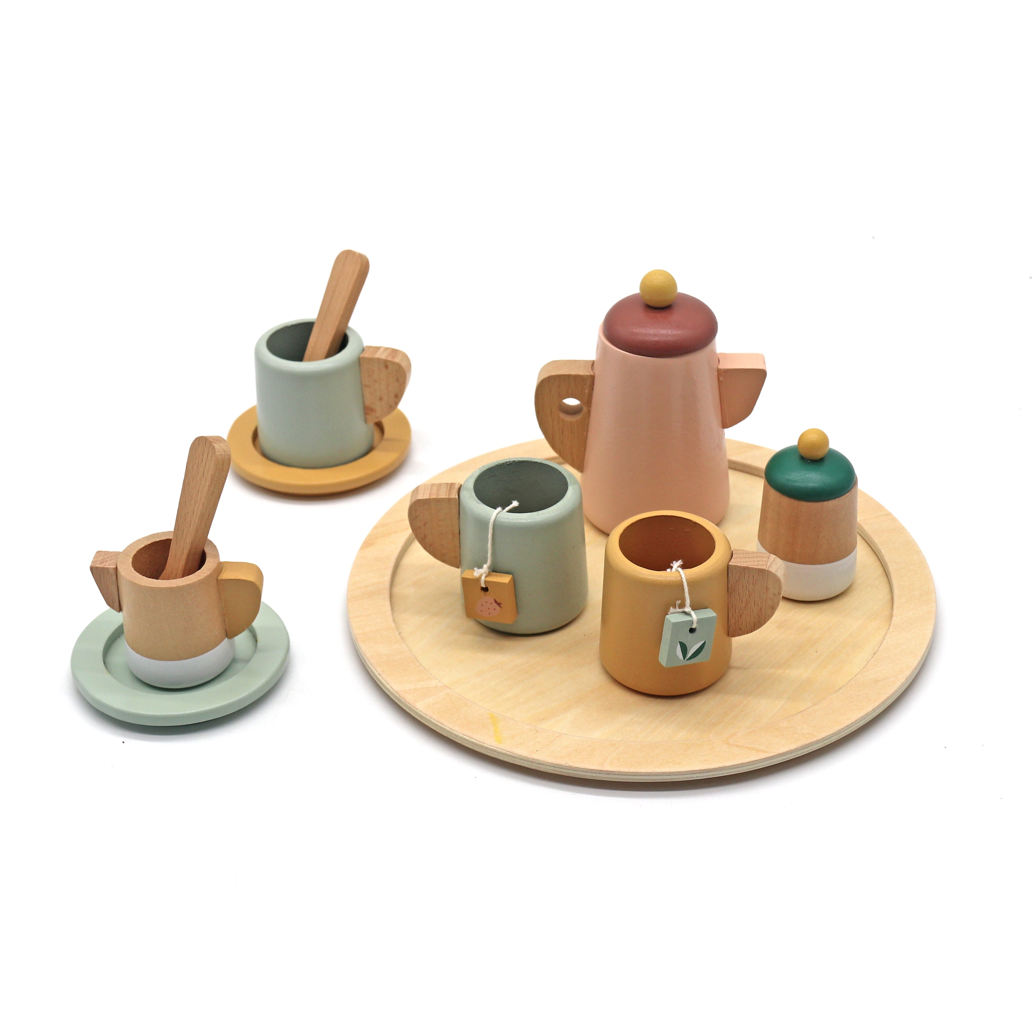Juego de Té Infantil Didáctico de Madera modelo Magnolia | Roots Toys